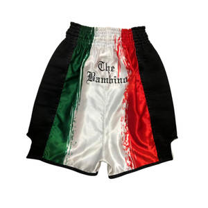 Pantalones Cortos de Muay Thai, Kickboxing, Artes Marciales, Lucha, MMA, Boxeo, Unisex, Premium, Elásticos, 100% Poliéster - Product Image 2