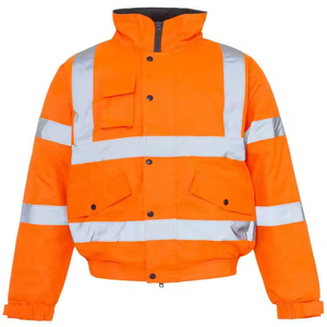 Chaqueta de Seguridad para Trabajadores de Invierno con Logotipo Personalizado OEM ODM, Chaqueta de Trabajo Impermeable de Alta Visibilidad con Reflectores, Proveedor de Chaquetas - Product Image 3