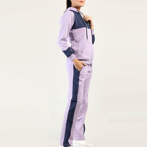 Conjunto Deportivo Personalizado para Mujer, Mezcla de Algodón, Corte Holgado, Sudadera con Capucha y Pantalones Jogger, Bajo MOQ, Proveedor Mayorista, OEM, ODM - Product Image 3