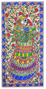 Peinture Madhubani 3D complète artisanale de qualité supérieure sur métal, œuvre d'art populaire du patrimoine du Jharkand, provenant du Bihar, pour la décoration de la maison 400 - Product Image 3