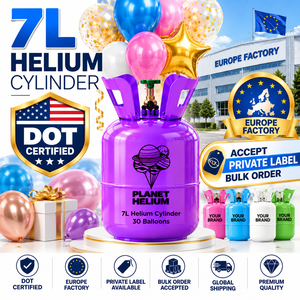 Bouteille d'hélium jetable certifiée DOT de 7 L, fabricant européen pour les acheteurs OEM - Product Image 1