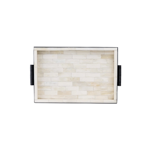 Bandeja de Servir con Incrustaciones de Hueso Natural, Plato Premium para Chocolate y Té, Decoración de Mesa al Mejor Precio - Product Image 1