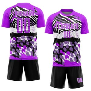 Tenue de football respirante 100% polyester à manches courtes, haute qualité, personnalisable pour hommes, nouvelle arrivée, ensembles de tenues de football - Product Image 1