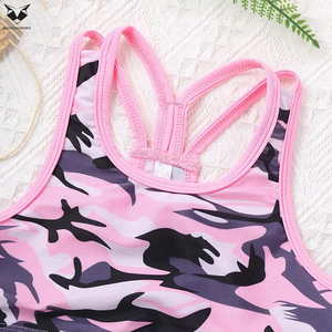 Ensemble deux pièces : Crop top dos nageur et short de sport, ensemble soutien-gorge et short imprimé personnalisé, tenue de fitness et yoga pour femme - Product Image 6