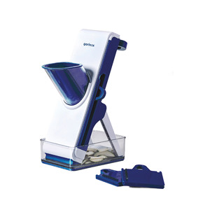 Affettatrice verticale Garinox con contenitore per verdure e frutta - Product Image 1