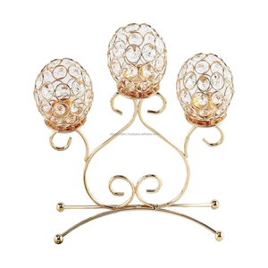 <b>Crystal</b> Tealight Candelabra Modern Accessories Luxury for Countertop Banquet <b>Crystal</b> Candle Holder - Product Image 4