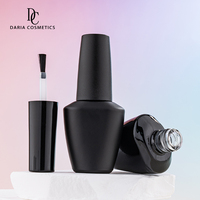 Vente en gros de flacons en verre vides pour vernis à ongles de 13 ml, flacon ovale pour vernis gel UV avec pinceau, emballage cosmétique pour manucure gel