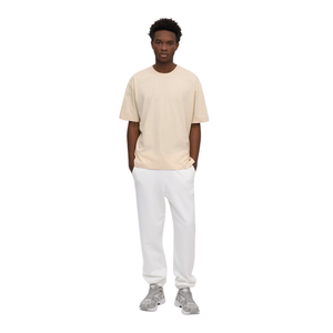 T-shirt uni à col rond et manches courtes pour homme, coupe oversize, jersey uni devant et dos, personnalisable OEM, vente en gros, fabricant de vêtements décontractés - Product Image 1