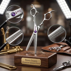 <b>Barber</b> Cutting Shears Stainless Steel Professional Hair Scissors Sharp Blade Smooth Performance Salon Tool High Hardness <b>Set</b> - Product Image 1