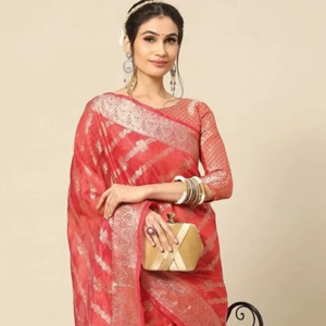 Sari de organza estilo Bollywood KV - Product Image 1
