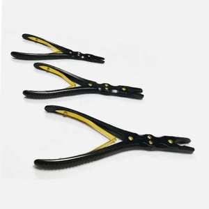 Juego de 3 Piezas de Pinzas Ortopédicas para Huesos, Acción Compuesta, 7-9 Pulgadas, Instrumentos Quirúrgicos Negros de Acero, Ecológicos y Ajustables - Product Image 1