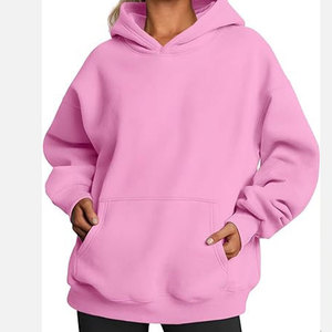 OEM Women's Oversized Heavyweight Ladies Pullover Hoodies New Arrival Cotton Fleece Regular Fit Hoodies For Sale - Product Image 4