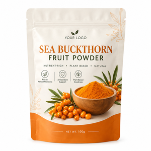 Food Grade 100% Natural Sea Buckthorn Fruit <b>Powder</b> 100g Pure Sea Buckthorn Berry <b>Powder</b> Rich in Antioxidant and <b>Minerals</b> - Product Image 1