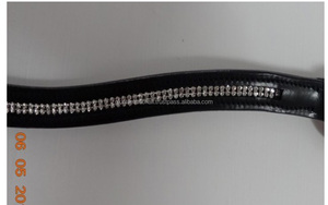 Bandes de sourcils en cristal avec strass scintillants en cuir DD véritable toutes tailles - Product Image 4