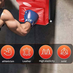 Pro Leather <b>Wall</b> <b>Mount</b> Training <b>Bag</b>/Boxing <b>Wall</b> <b>Mount</b> <b>Punching</b> <b>Bag</b> Kicking Pad MMA Kickboxing Training Target Punch <b>Wall</b> <b>Bag</b> - Product Image 6