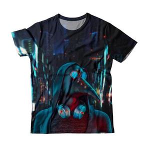 T-shirt à manches courtes pour homme avec imprimé d'art abstrait, coupe classique, col rond, style décontracté, impression par transfert par sublimation, 100% polyester - Product Image 2