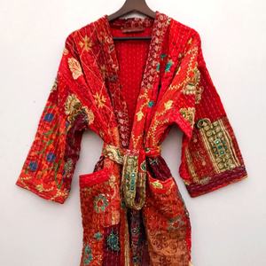 ชุดคลุมบิกินี่สตรีสไตล์วินเทจ, เสื้อคลุมกิโมโนสไตล์โบฮีเมียนคอตตอนสไตล์โบฮีเมียน - Product Image 5