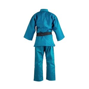 Kimono d'arts martiaux bleu sarcelle en coton respirant, équipement d'entraînement professionnel, Gi de BJJ léger, Gi de Kumite pour la compétition - Product Image 2