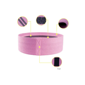 Laiem International Custom Logo Resistance Hip Circle Bands-Rubber Polyester Portable for Gym Fitness <b>Legs</b> Arms <b>Exercises</b> - Product Image 2
