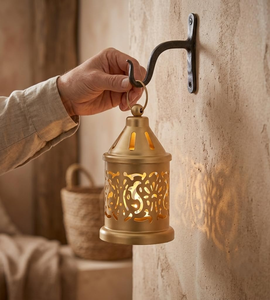 <b>Lantern</b> Candle Holder Decorative Hanging <b>Tealight</b> <b>Lantern</b> Moroccan Style Cutout Candle Holder for Home Wedding Party Table Decor - Product Image 3