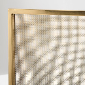 Paravent de cheminée autoportant en métal à cadre fin moderne, grille de protection résistante à la chaleur et aux étincelles, bouclier de foyer minimaliste - Product Image 6