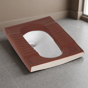 Matt Brown <b>Ceramic</b> Squatting <b>Pan</b> Toilet Affordable WC Sanitary Ware For Home And Hotel Bathroom Export Quality - Product Image 1
