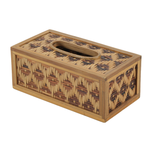 Cubierta para Caja de Pañuelos de Bambú Hecha a Mano, Ecológica, Tejida, Biodegradable y Sostenible para Hogar, Oficina y Hotel - Product Image 2