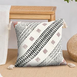 Handmade <b>Cushion</b> Cover 100% Cotton <b>Cushion</b> Cover Home Decor Geometric <b>Pillow</b> Cover With Embroidery Work Cotton <b>Pillows</b> Decor - Product Image 2