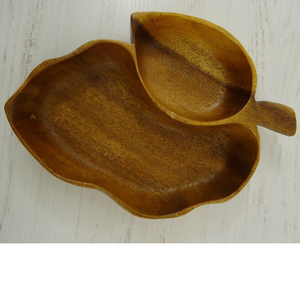 Bol en bois en forme de feuille, très demandé, durable, de qualité supérieure, produit artisanal pour vos ustensiles de cuisine - Product Image 3