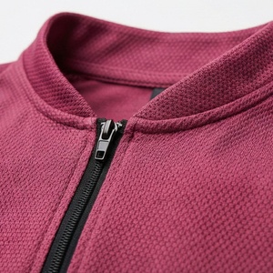 Polo à manches courtes pour homme, coupe ample, col zippé, en coton épais, grandes tailles, vêtements décontractés - Product Image 4