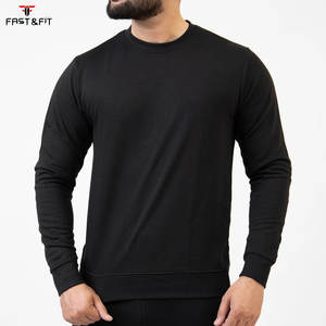 Sudadera de cuello redondo de algodón 100% tejida, lavada a la piedra, para invierno, con estampado por transferencia térmica, para hombre. - Product Image 3