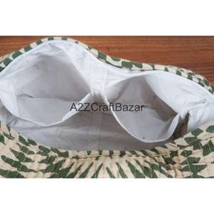 Lot de 3 trousses de toilette matelassées en coton faites à la main avec fermeture éclair, imperméables et réutilisables, tailles moyenne et petite - Product Image 5