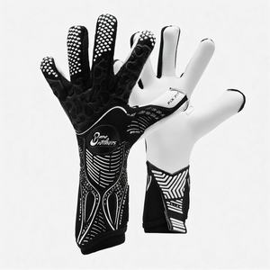 Gants de gardien de but de football avec protection avancée des doigts, pointes et rembourrages anti-hyperextension, et latex haute adhérence - Product Image 5