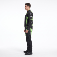 Setelan Jaket dan Celana Balap Motor Pria OEM Custom dengan Pelindung Armor, Perlengkapan Biker Dua Potong Guruna Z