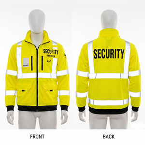 Chaqueta de Seguridad Unisex de 300 Gramos, Impermeable, con Capucha, Estilo Ropa de Trabajo, Poliéster y Algodón, Panel Reflectante Naranja, Diseño con Impresión Personalizada - Product Image 6