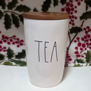 โถเก็บชาดีไซน์หรูหราพร้อมฝาไม้ ทรงสูง ประหยัดพื้นที่ ผิวเรียบเงางาม ทันสมัย เหมาะสำหรับจัดระเบียบเคาน์เตอร์ครัว - Product Image 2