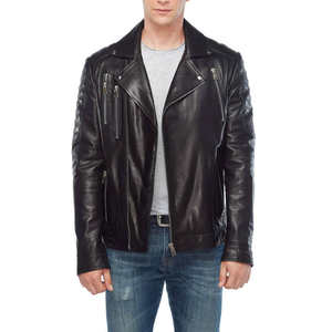 Veste en cuir véritable pour homme OEM 2026 en peau de mouton, veste en cuir d'hiver pour homme, veste bomber en cuir pour homme - Product Image 6