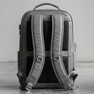 Fashion Wear Leather Laptop <b>Backpack</b> With Zipper Closure 20-39Litre Unisex Softback Handle Shoulder Laptop Straps Bags - Product Image 3