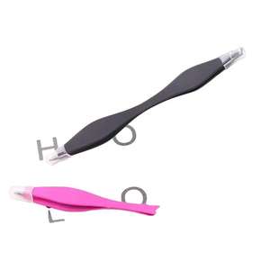 Pince à épiler double face en acier inoxydable durable, à pointe lisse, outil de maquillage essentiel pour une mise en forme précise des sourcils, meilleur prix - Product Image 4
