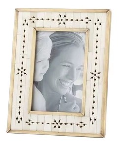 Herringbone Bone Inlay Handmade Rectangle Vertical Tabletop <b>Photo</b> <b>Frame</b> with Customized Printing From REHMAN CRAFT - Product Image 2