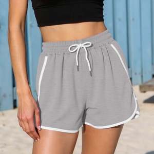 Shorts de sport amples et sexy pour femme, taille haute, 3 pouces, en tricot extensible, pour yoga, course et entraînement, style universitaire - Product Image 2