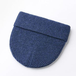 Bonnet personnalisé à coupe ajustée pour les marques de streetwear, en tricot côtelé avec revers, logo personnalisé, marque privée, vente en gros d'usine - Product Image 2