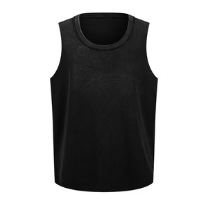 High Quality Men's <b>Singlet</b> Breathable Eco-Friendly Quick Dry 100% Cotton O-Neck Sporty Style for Gym Fitness <b>Running</b> Casual Use - Product Image 4