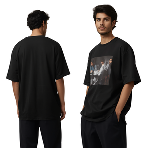 Camiseta Gráfica Vintage Oversize de Algodón Pesado 320g con Cuello Redondo y Manga Corta Casual para Hombre CAUSTIC INTERNATIONAL - Product Image 3