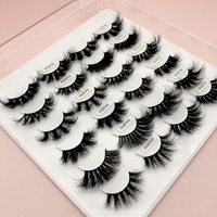 Marque privée Faux cils naturels œil de chat 15mm personnalisés Faux cils de vison
