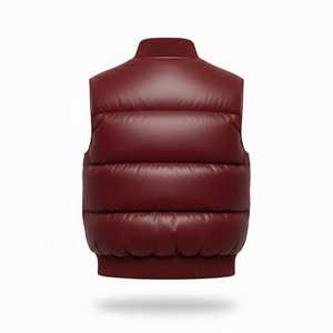 Chaleco Acolchado Brillante de Invierno para Hombre, Personalizado OEM, Sin Mangas, Metálico, con Cierre - Product Image 2