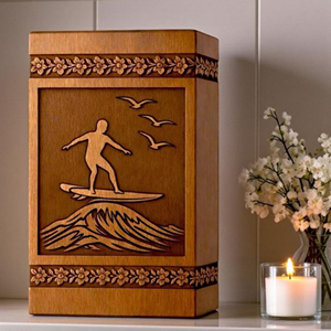 Custom Engraved Wooden Resin Urn <b>Box</b>: <b>Pet</b>/Human Memorial Keepsake urn Memorial Keepsake by AYAANS - Product Image 3