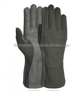 Vente chaude Nomex Résistant Au Feu Flyer Pilote Opérateur Aviation Duty Gants En Cuir Fliegerhandschuhe Pour Hommes - Product Image 2