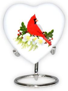 Traditional Aluminum Heart Shape Funeral <b>Keepsake</b> Urn <b>Memorial</b> Ash Container Crafted With Elegant Surface Finish - Product Image 4