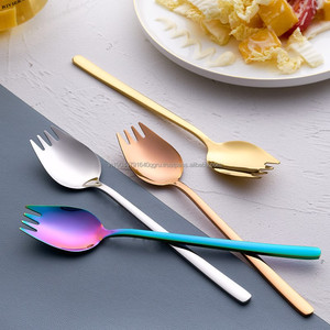 Bulk Price Metal 304 spoon and <b>fork</b> in one dual-use spork Customization Available - Product Image 3